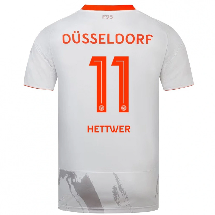 Danxen Kid Julian Hettwer #11 White Orange Away Jersey 2025/26 T-Shirt