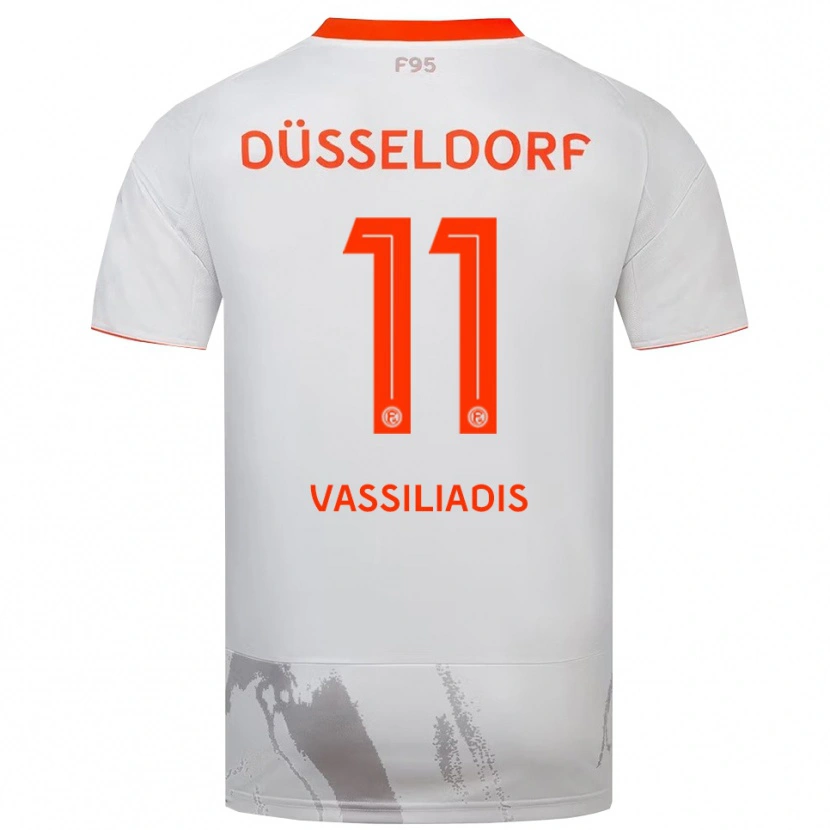 Danxen Kid Leonidas Vassiliadis #11 White Orange Away Jersey 2025/26 T-Shirt