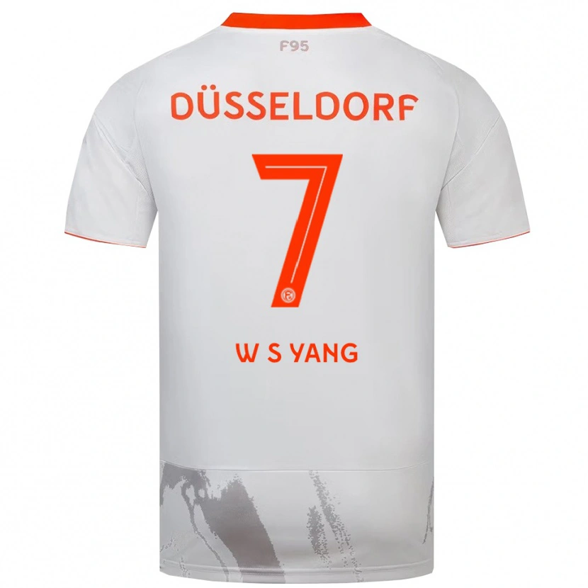 Danxen Kid Si-Woo Yang #7 White Orange Away Jersey 2025/26 T-Shirt