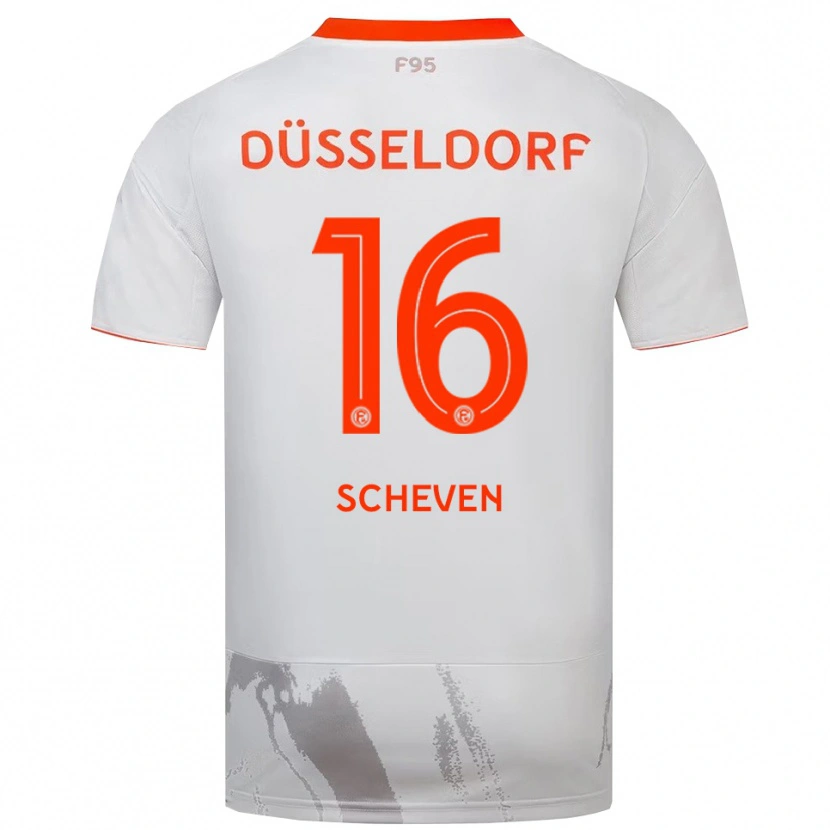 Danxen Kid Josua Scheven #16 White Orange Away Jersey 2025/26 T-Shirt