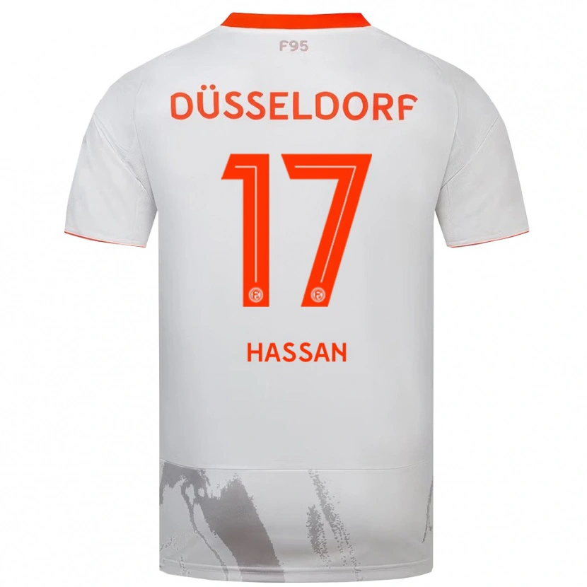 Danxen Kid Ahmad Hassan #17 White Orange Away Jersey 2025/26 T-Shirt