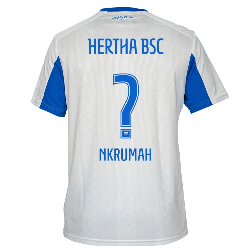 Danxen Kid Jeff Nkrumah #0 White Blue Away Jersey 2025/26 T-Shirt