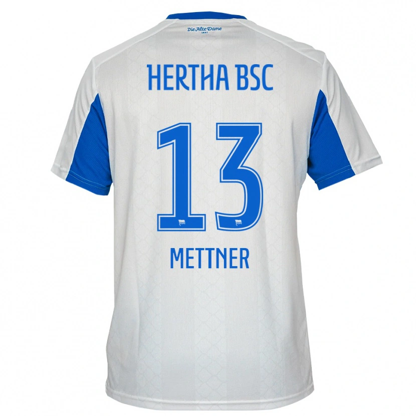Danxen Kid Ella Mettner #13 White Blue Away Jersey 2025/26 T-Shirt