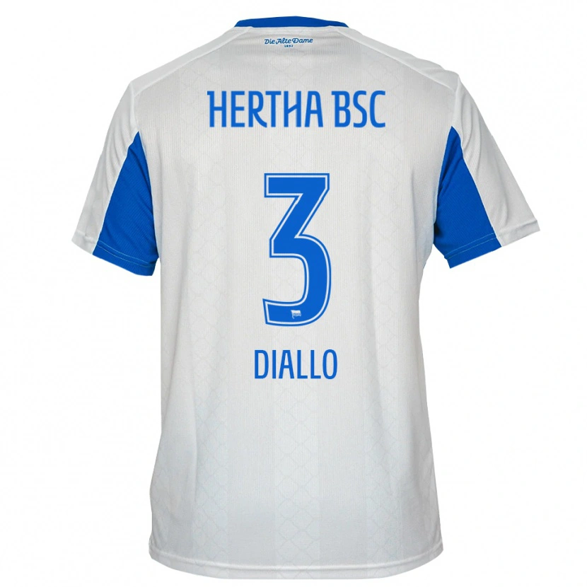 Danxen Kid Jerome Diallo #3 White Blue Away Jersey 2025/26 T-Shirt