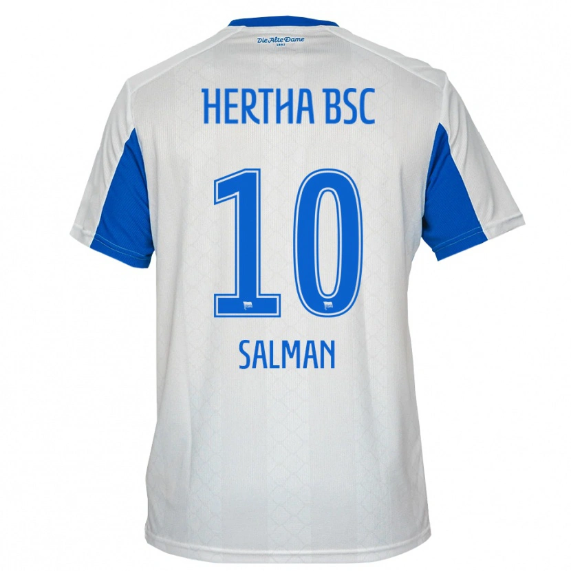Danxen Kid Ali Salman #10 White Blue Away Jersey 2025/26 T-Shirt