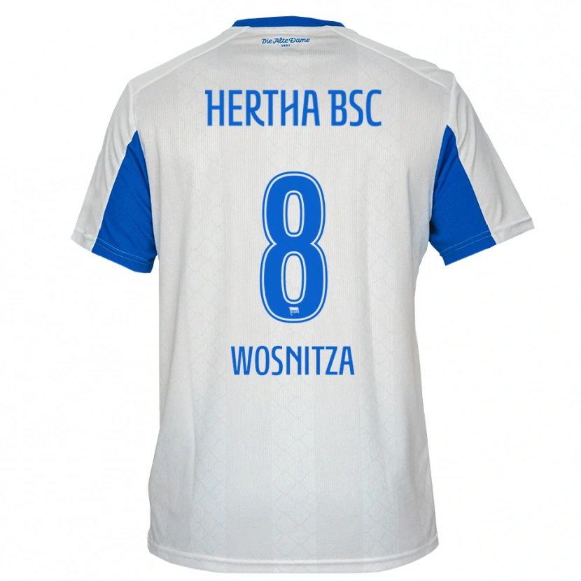 Danxen Kid Noah Wosnitza #8 White Blue Away Jersey 2025/26 T-Shirt