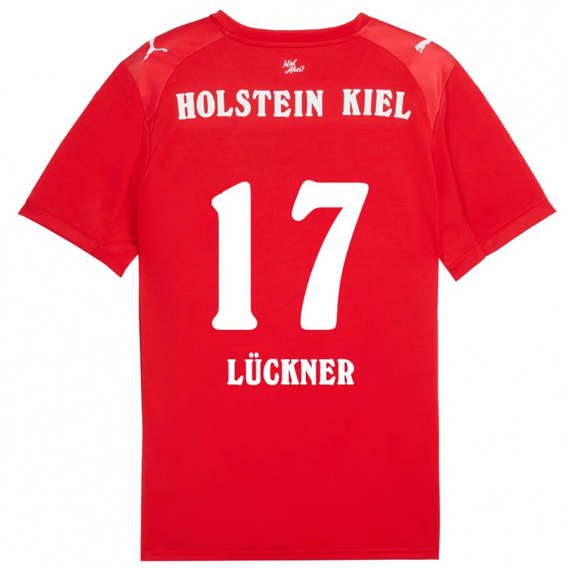 Danxen Kid Veit Lückner #17 Red Blue Away Jersey 2025/26 T-Shirt