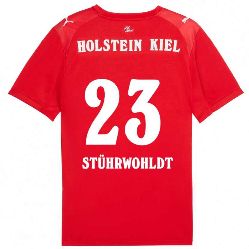 Danxen Kid Timon Stührwohldt #23 Red Blue Away Jersey 2025/26 T-Shirt