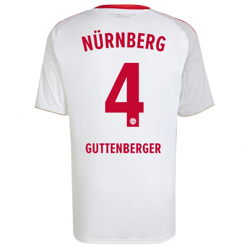 Danxen Kid Luisa Guttenberger #4 White Red Away Jersey 2025/26 T-Shirt