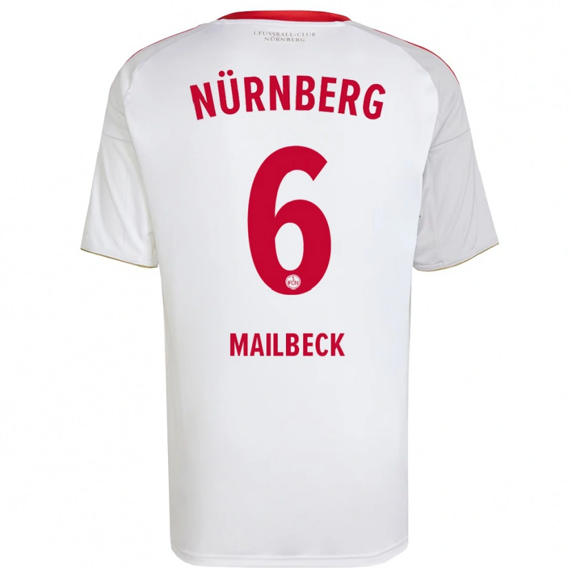 Danxen Kid Alina Mailbeck #6 White Red Away Jersey 2025/26 T-Shirt