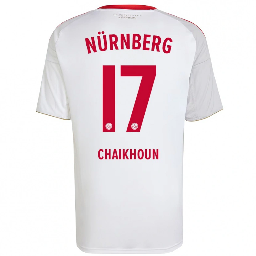Danxen Kid Ayoub Chaikhoun #17 White Red Away Jersey 2025/26 T-Shirt