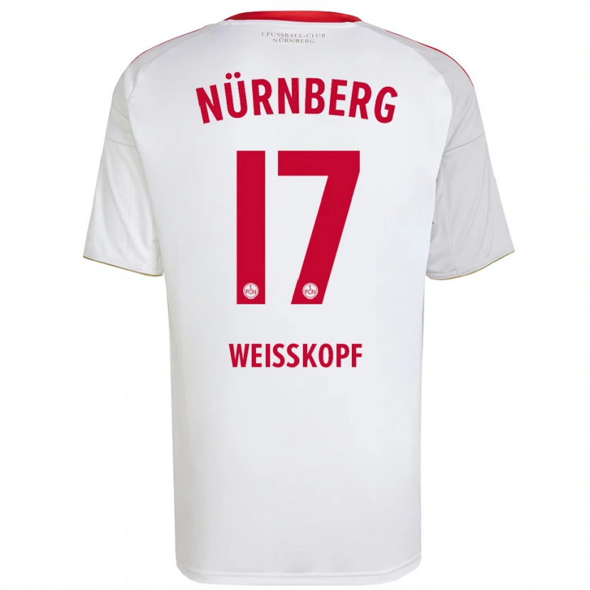 Danxen Kid Jannes Weißkopf #17 White Red Away Jersey 2025/26 T-Shirt
