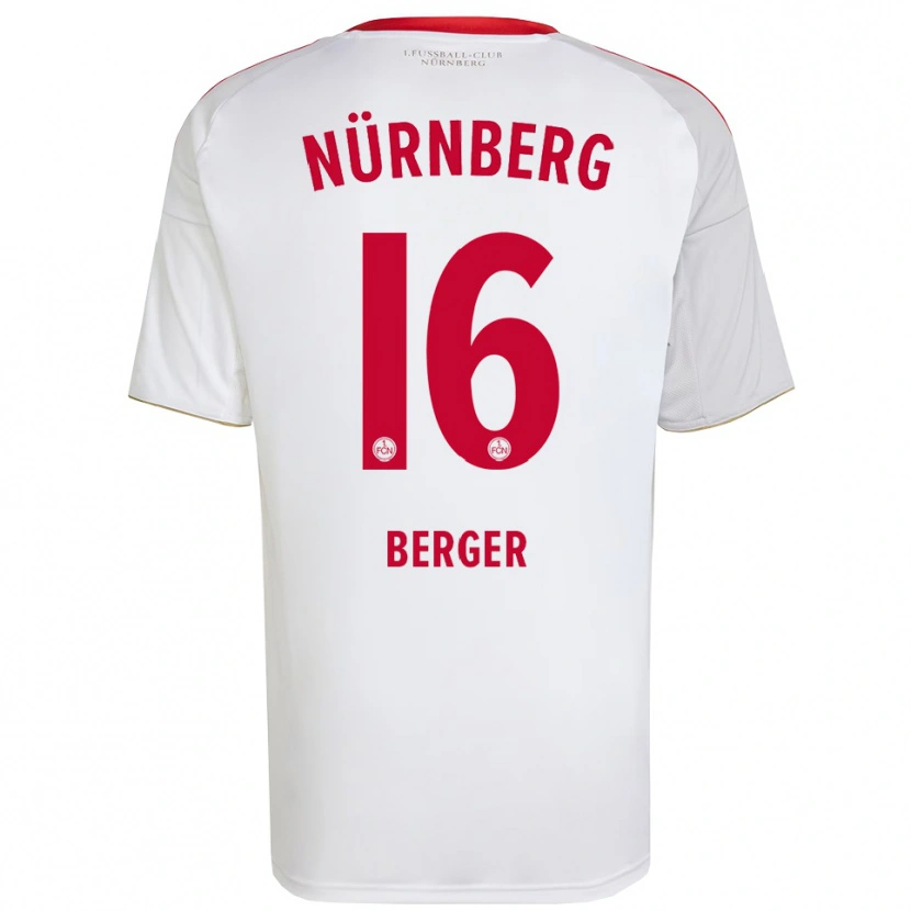 Danxen Kid Tim Berger #16 White Red Away Jersey 2025/26 T-Shirt
