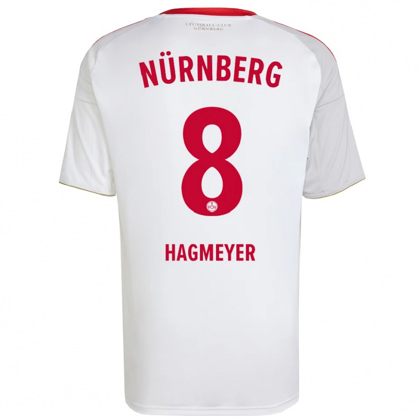 Danxen Kid Ben Hagmeyer #8 White Red Away Jersey 2025/26 T-Shirt