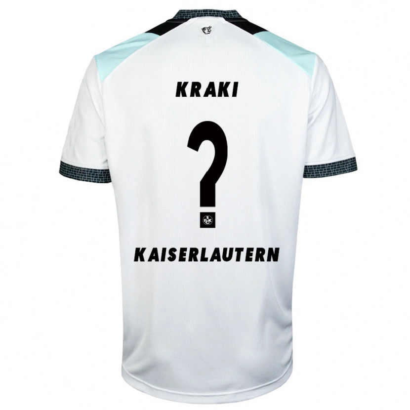 Danxen Kid Avdyl Kraki #0 White Black Away Jersey 2025/26 T-Shirt