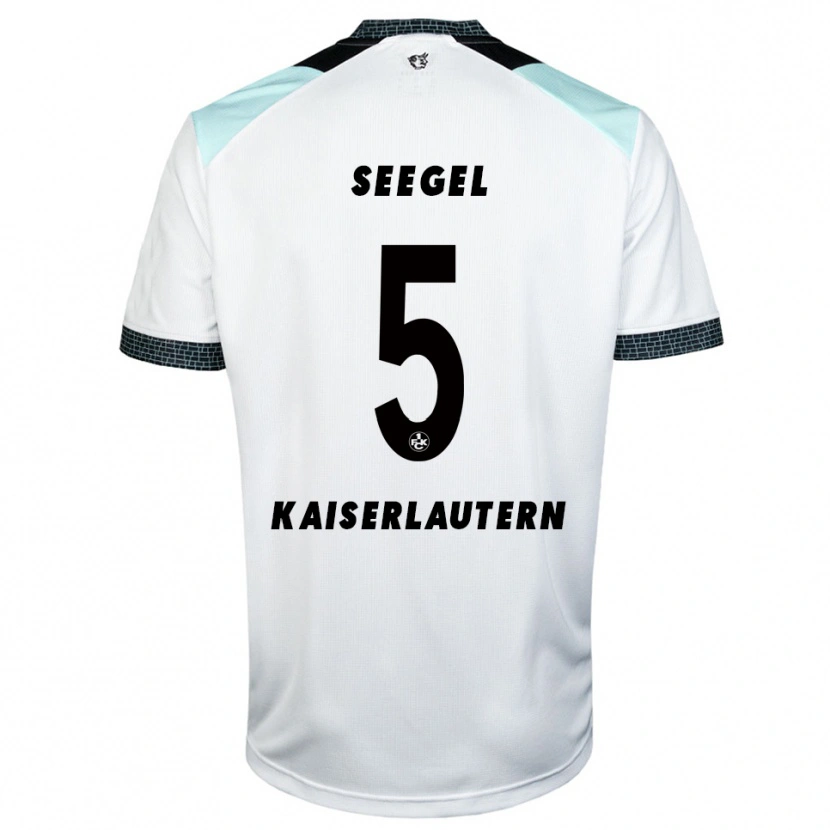 Danxen Kid Mika Seegel #5 White Black Away Jersey 2025/26 T-Shirt