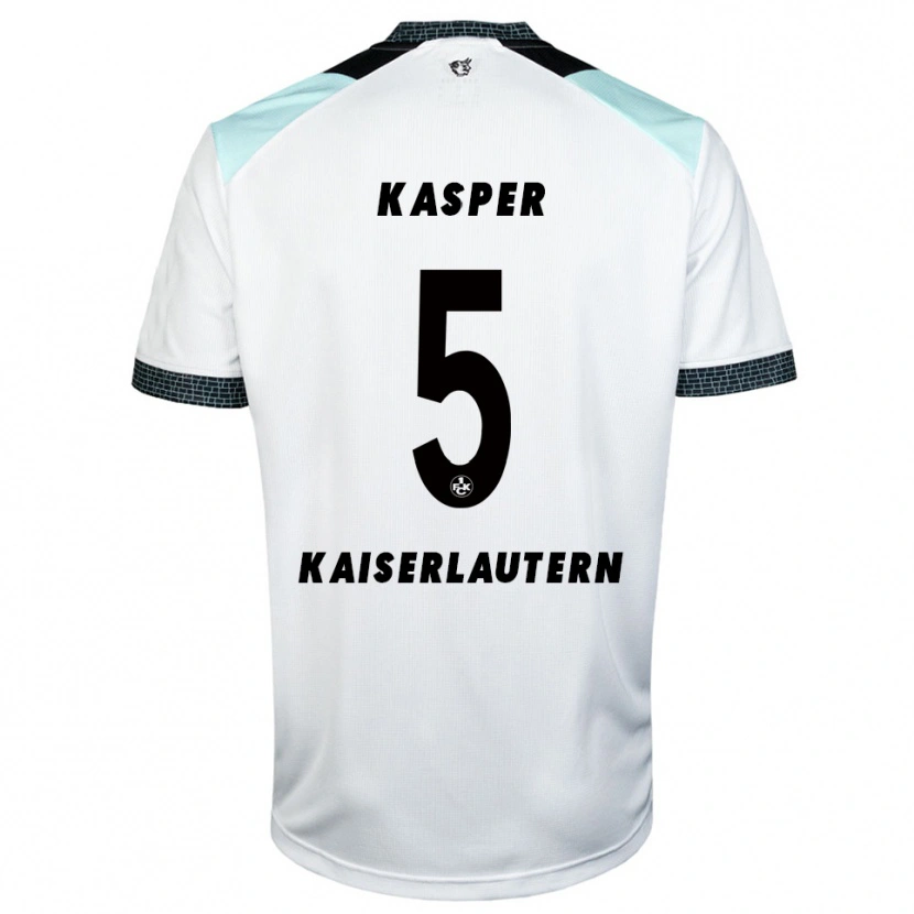 Danxen Kid Linus Kasper #5 White Black Away Jersey 2025/26 T-Shirt
