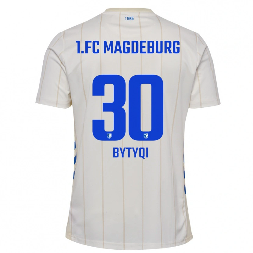Danxen Kid Enis Bytyqi #30 White Blue Away Jersey 2025/26 T-Shirt
