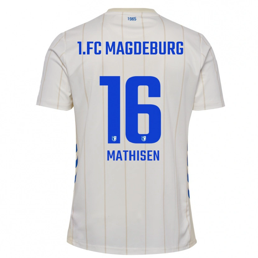 Danxen Kid Marcus Mathisen #16 White Blue Away Jersey 2025/26 T-Shirt