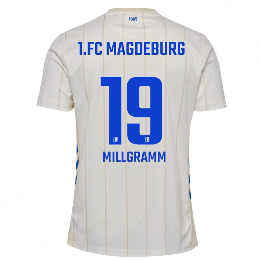Danxen Kid Albert Millgramm #19 White Blue Away Jersey 2025/26 T-Shirt