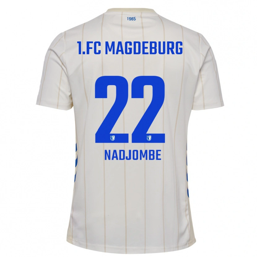 Danxen Kid Pierre Nadjombe #22 White Blue Away Jersey 2025/26 T-Shirt