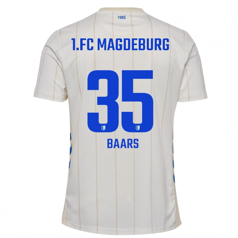 Danxen Kid Magnus Baars #35 White Blue Away Jersey 2025/26 T-Shirt