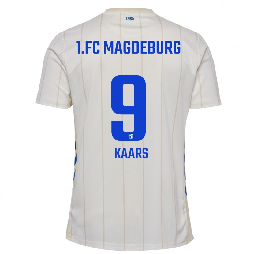 Danxen Kid Martijn Kaars #9 White Blue Away Jersey 2025/26 T-Shirt