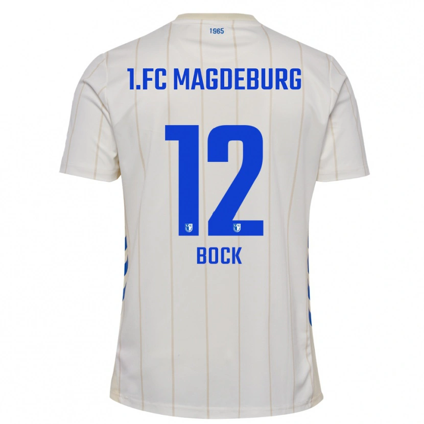 Danxen Kid Armin Bock #12 White Blue Away Jersey 2025/26 T-Shirt