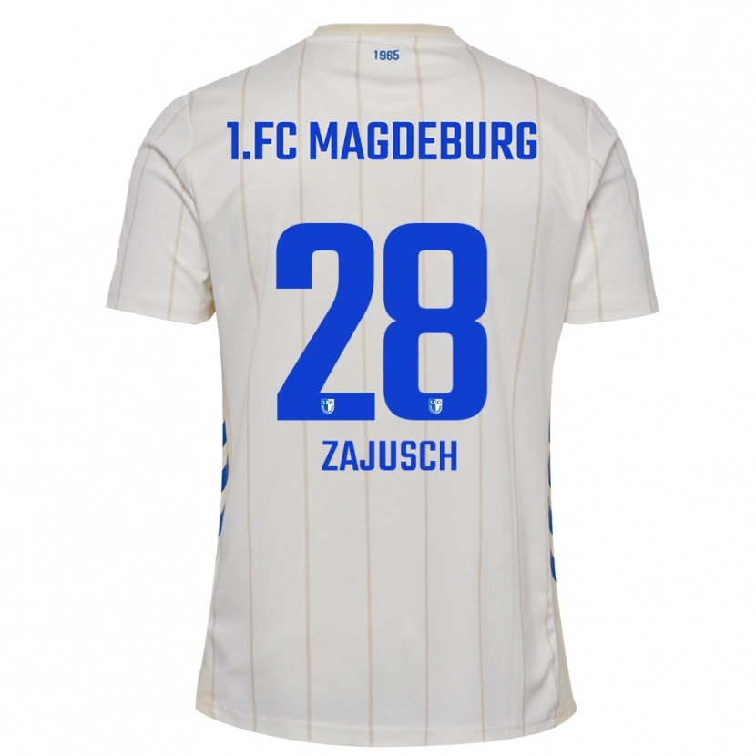 Danxen Kid Marcel Zajusch #28 White Blue Away Jersey 2025/26 T-Shirt
