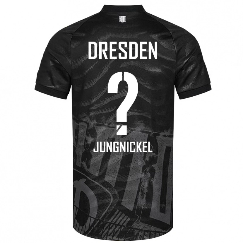 Danxen Kid Lars Jungnickel #0 Black Gray Away Jersey 2025/26 T-Shirt