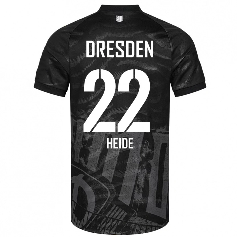 Danxen Kid Pepe Heide #22 Black Gray Away Jersey 2025/26 T-Shirt