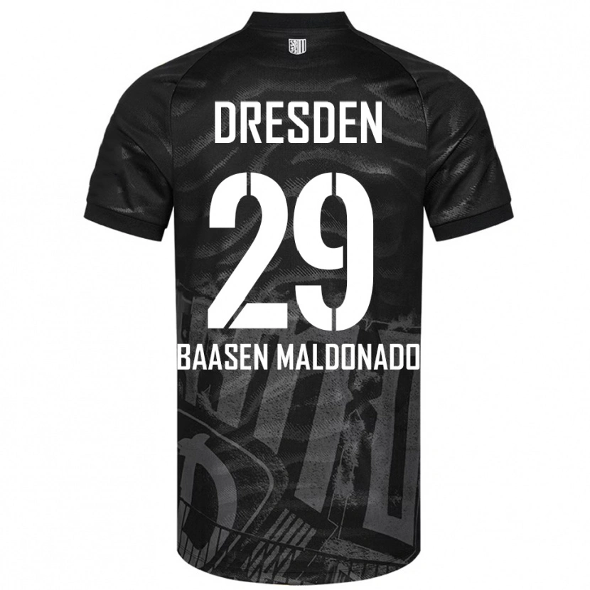 Danxen Kid Luis Baasen Maldonado #29 Black Gray Away Jersey 2025/26 T-Shirt
