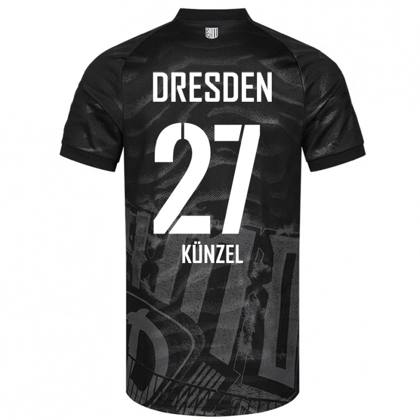 Danxen Kid Nico Künzel #27 Black Gray Away Jersey 2025/26 T-Shirt