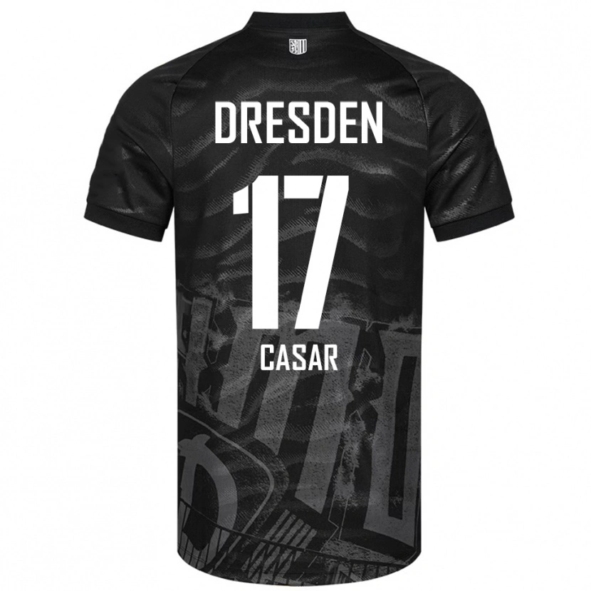 Danxen Kid Aljaz Casar #17 Black Gray Away Jersey 2025/26 T-Shirt