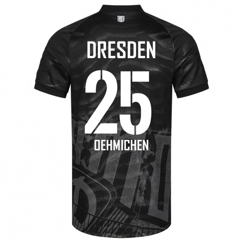 Danxen Kid Jonas Oehmichen #25 Black Gray Away Jersey 2025/26 T-Shirt