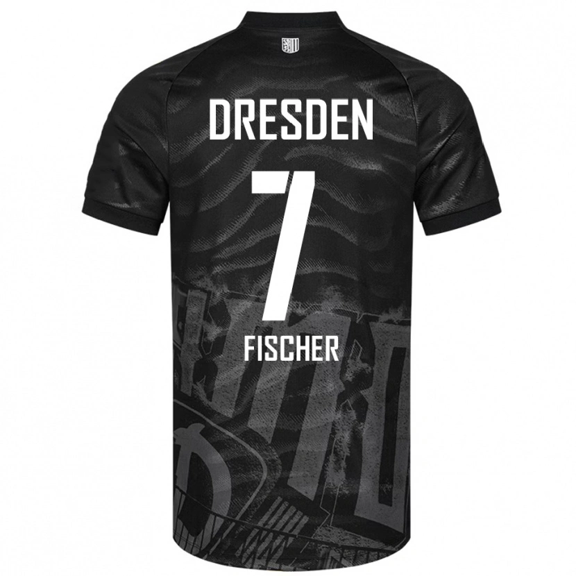 Danxen Kid Marc Fischer #7 Black Gray Away Jersey 2025/26 T-Shirt
