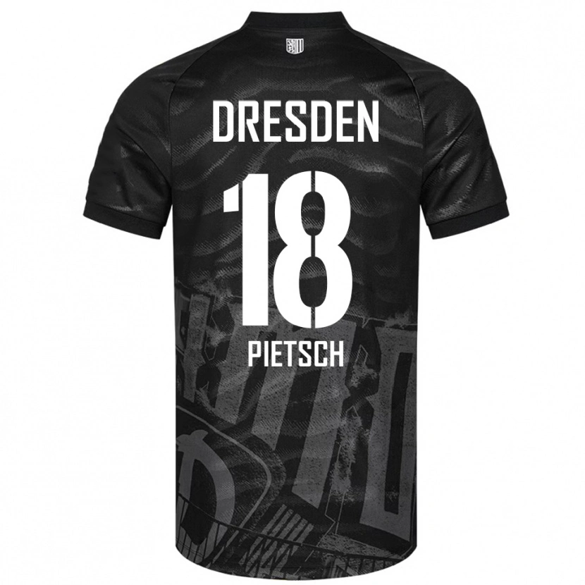 Danxen Kid Colin Pietsch #18 Black Gray Away Jersey 2025/26 T-Shirt