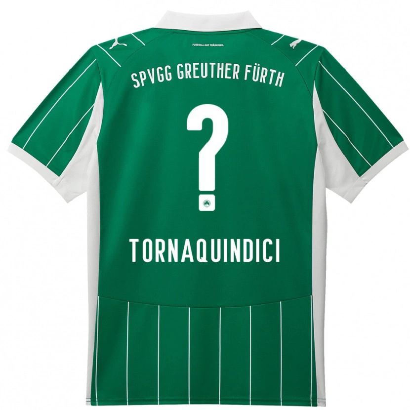 Danxen Kid Aurora Tornaquindici #0 Green White Away Jersey 2025/26 T-Shirt