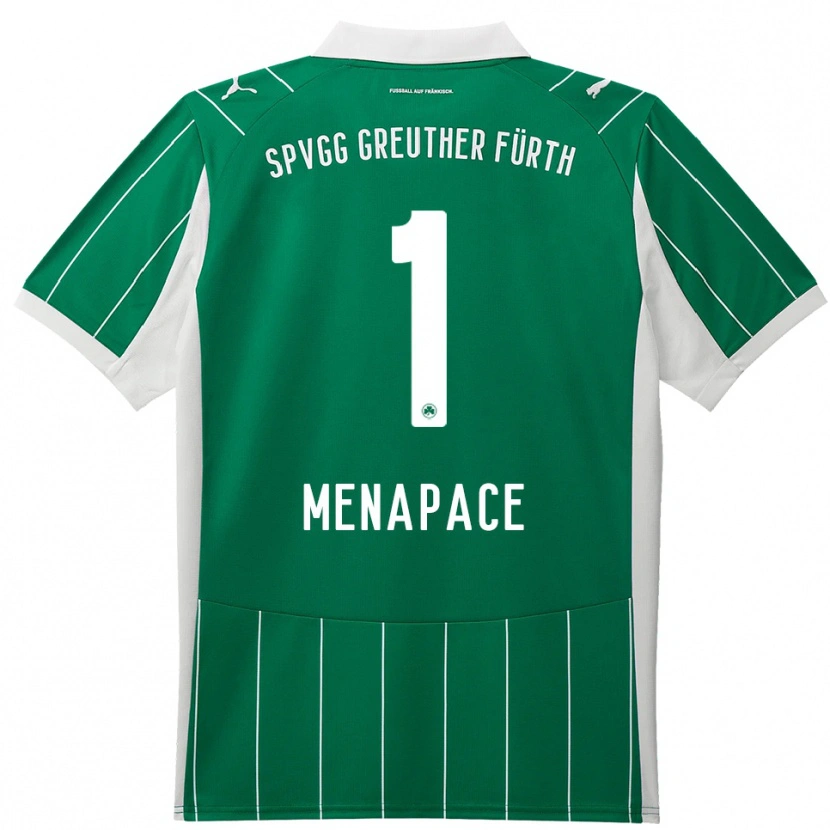 Danxen Kid Theo Menapace #1 Green White Away Jersey 2025/26 T-Shirt