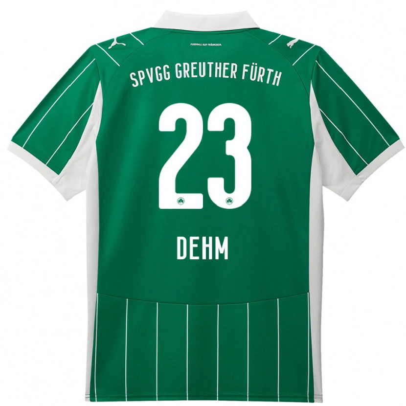 Danxen Kid Jannik Dehm #23 Green White Away Jersey 2025/26 T-Shirt
