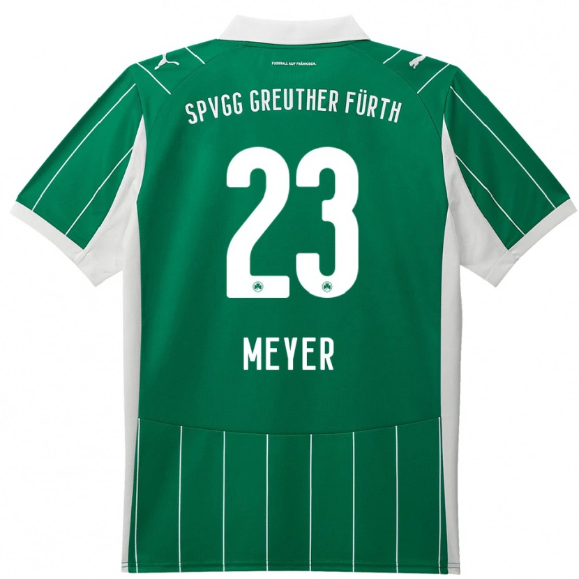 Danxen Kid Max Meyer #23 Green White Away Jersey 2025/26 T-Shirt