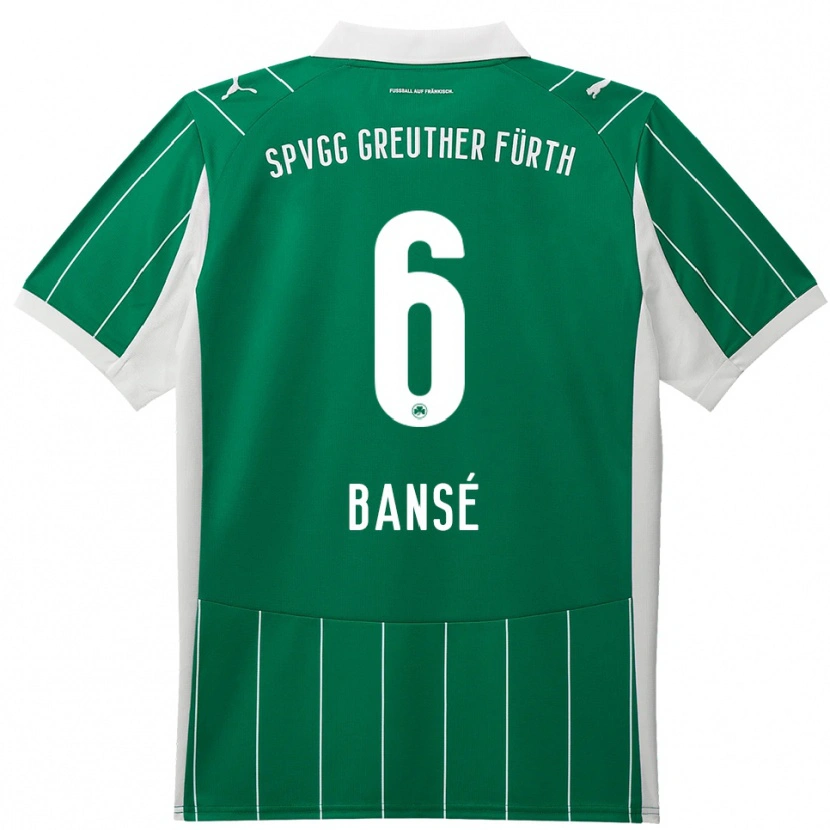 Danxen Kid Sacha Bansé #6 Green White Away Jersey 2025/26 T-Shirt