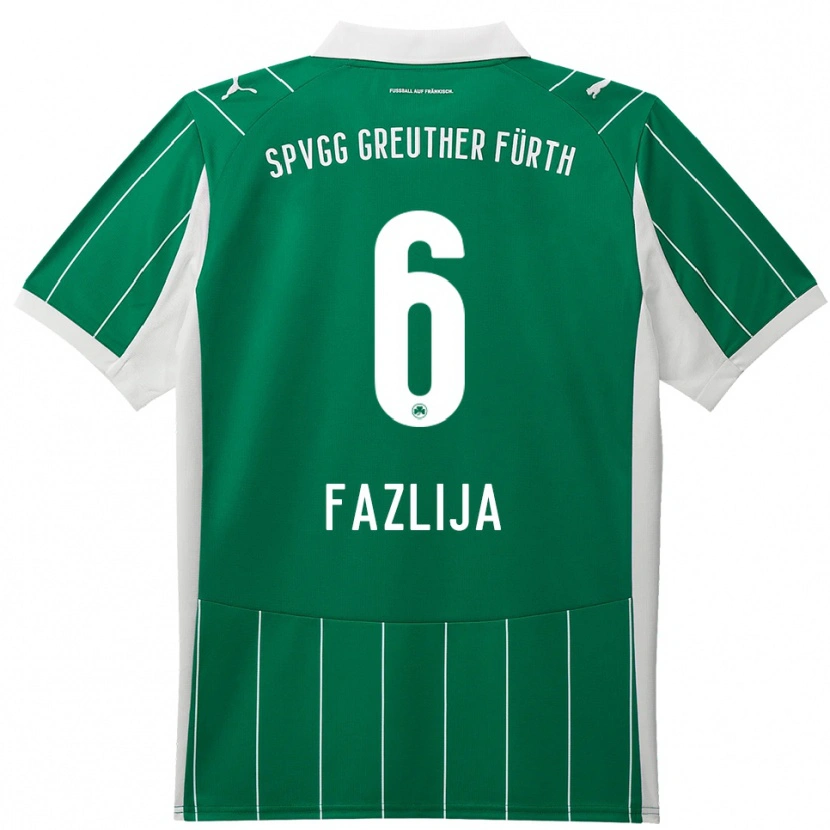 Danxen Kid Arjanit Fazlija #6 Green White Away Jersey 2025/26 T-Shirt