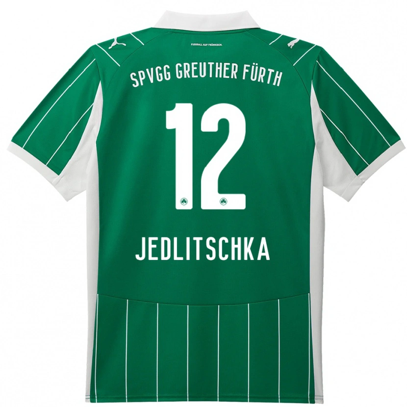 Danxen Kid Moritz Jedlitschka #12 Green White Away Jersey 2025/26 T-Shirt