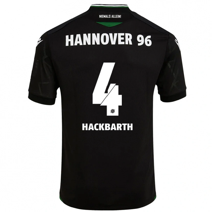 Danxen Kid Celina Hackbarth #4 Black Green Away Jersey 2025/26 T-Shirt