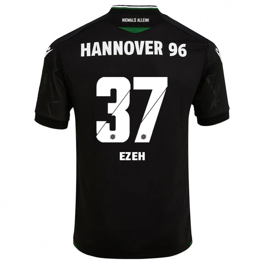 Danxen Kid Brooklyn Ezeh #37 Black Green Away Jersey 2025/26 T-Shirt