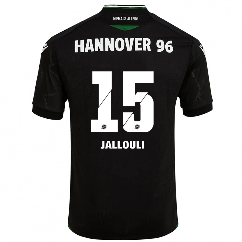 Danxen Kid Marouan Jallouli #15 Black Green Away Jersey 2025/26 T-Shirt