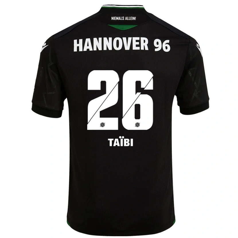 Danxen Kid Waniss Taïbi #26 Black Green Away Jersey 2025/26 T-Shirt