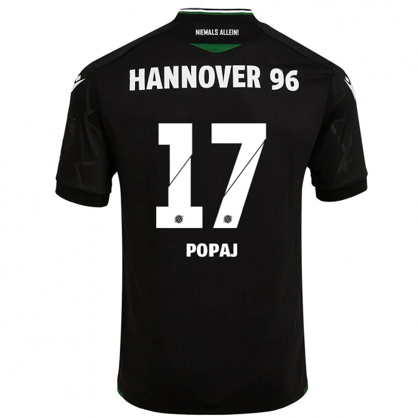 Danxen Kid Erisa Popaj #17 Black Green Away Jersey 2025/26 T-Shirt