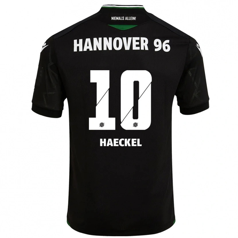 Danxen Kid Franziska Haeckel #10 Black Green Away Jersey 2025/26 T-Shirt